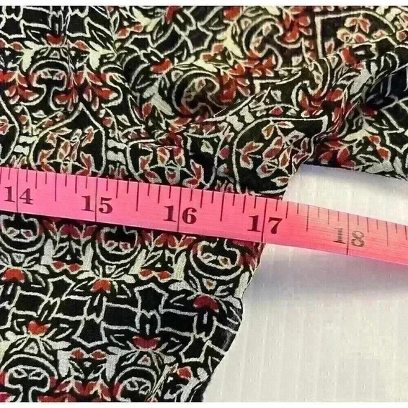 Abercrombie & Fitch Womens SM Boho Midi Shift Dress Multi Color Lace Long Sleeve - Picture 7 of 16